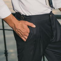 Pantalone Sartoriale con Doppie Pince