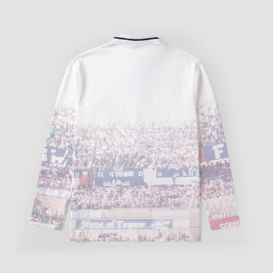 Como 1907 Heritage Longsleeve Polo White