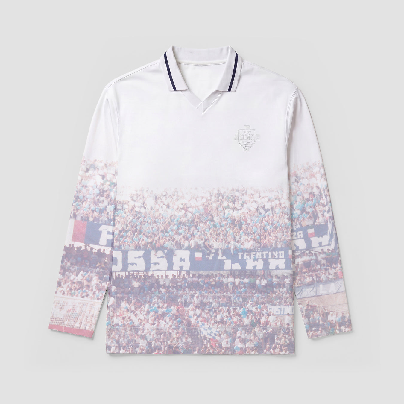 Como 1907 Heritage Polo a maniche lunghe Bianco