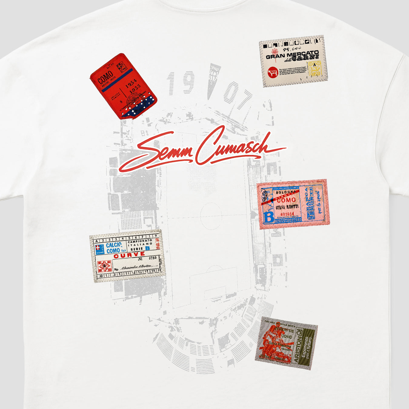 Adidas Como Sticker T-shirt Red 