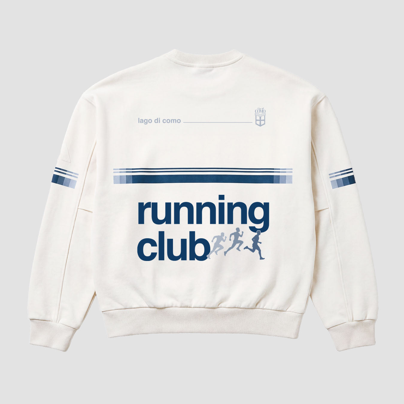 Adidas Como Running Club Striped Sweatshirt