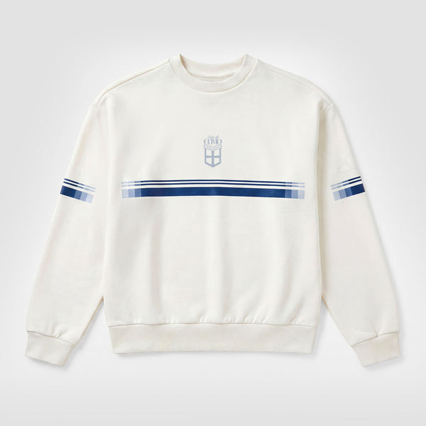 Adidas Como Running Club Striped Sweatshirt