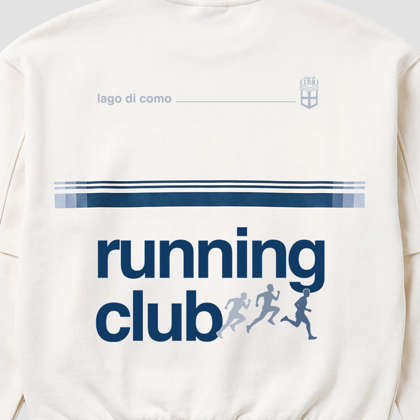 Adidas Como Running Club Striped Sweatshirt