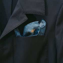 Printed Silk Handkerchief with Sinigaglia Stadium