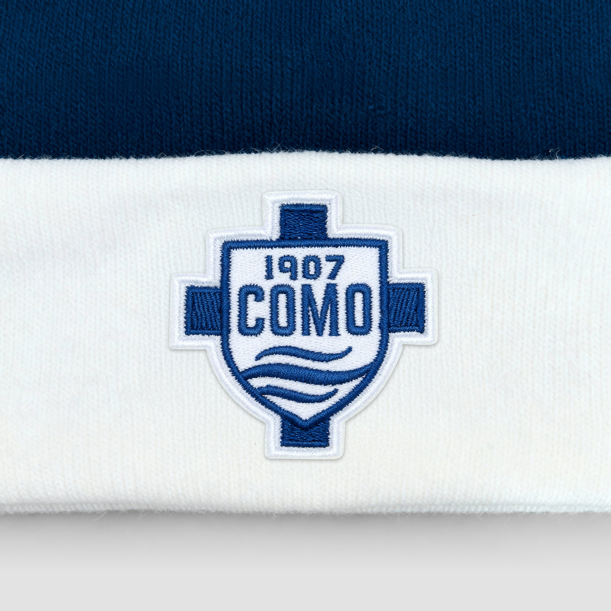 Como 1907 Pom Pom Beanie Blu Navy