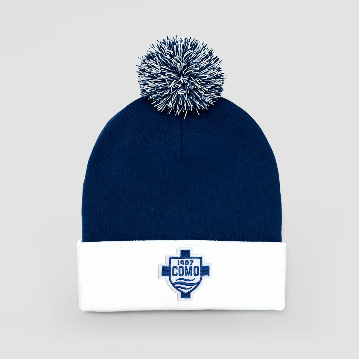 Como 1907 Pom Pom Beanie Blu Navy