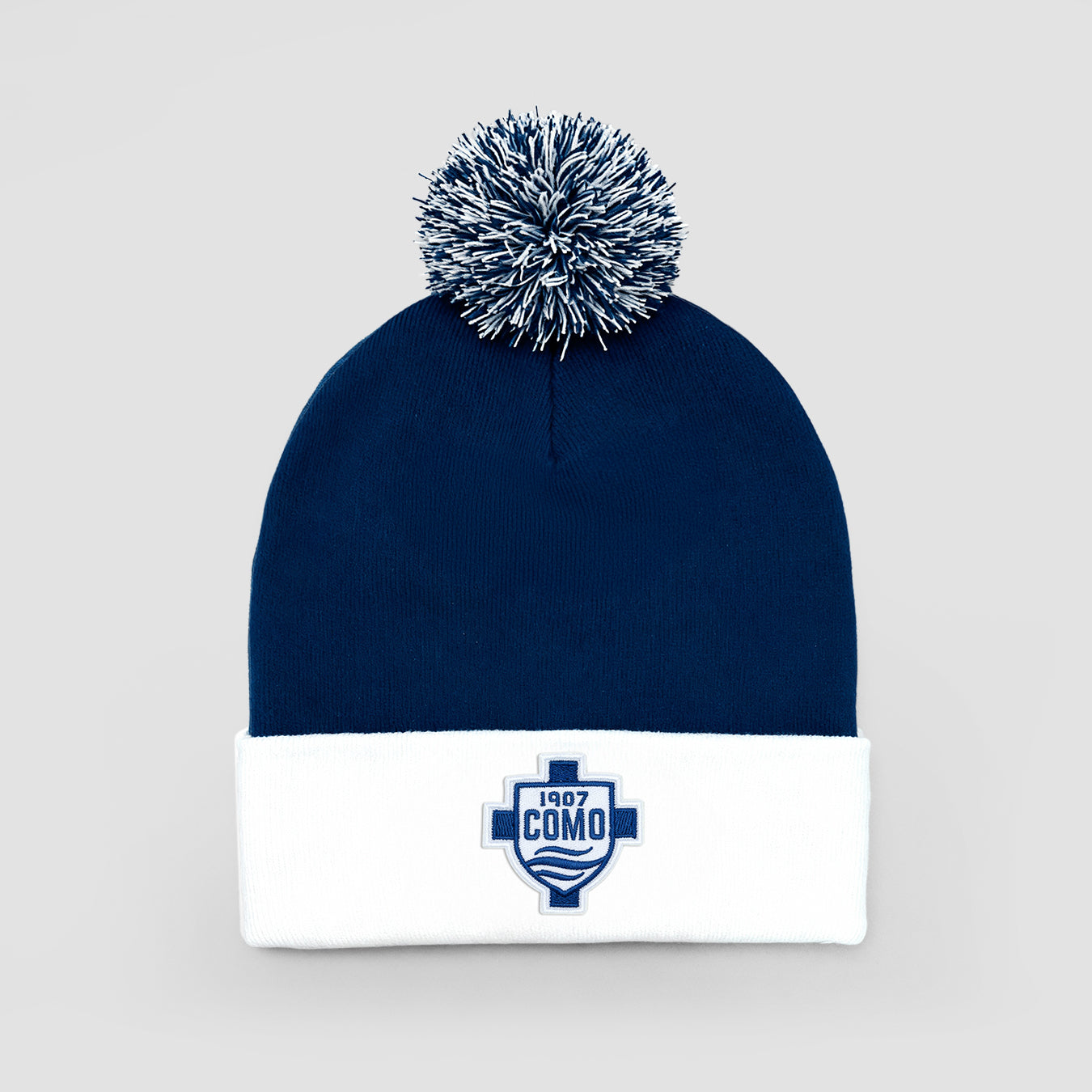 Como 1907 Pom Pom Beanie Blu Navy