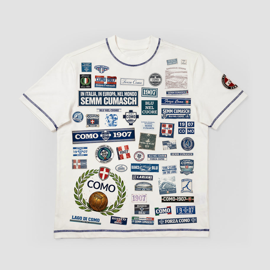 Como 1907 Heritage T-shirt Off White