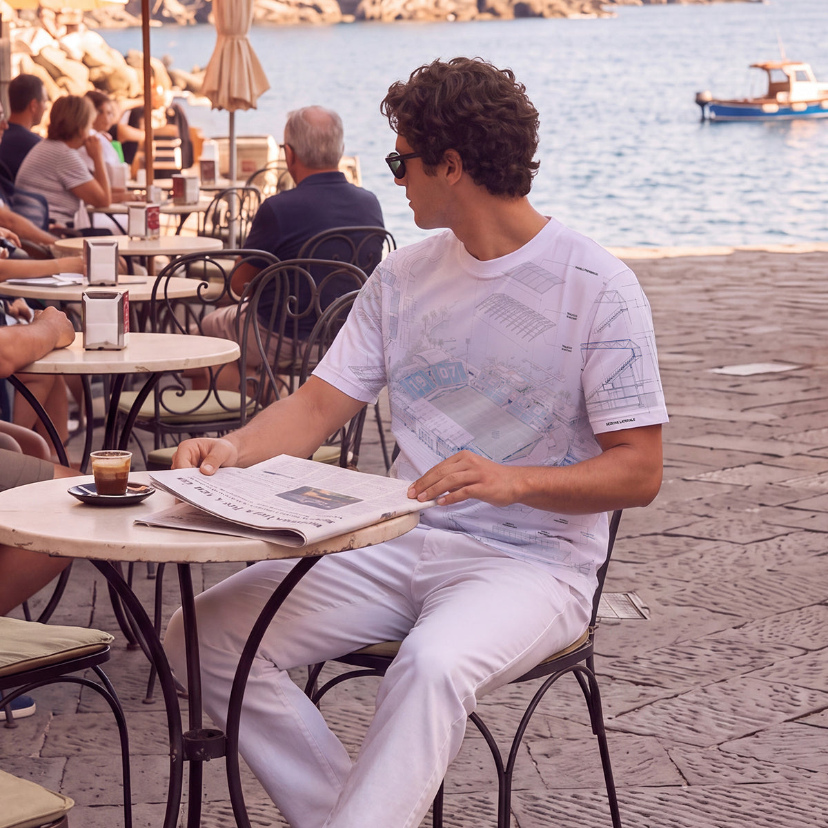 Como 1907 Stadium Arch T-shirt White