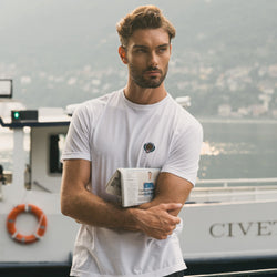 White “Filo di Scozia” Round Neck T-Shirt